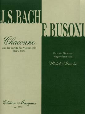 Illustration bach js chaconne de la partita bwv 1004