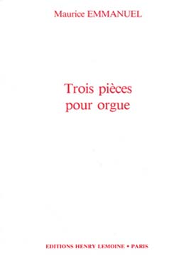 Illustration de 3 Pièces pour orgue