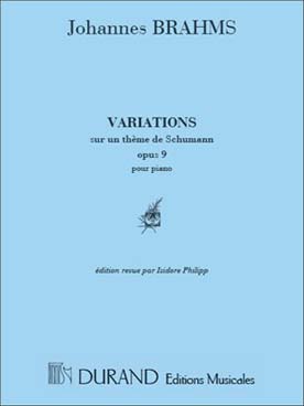Illustration de Variations sur un thème de Schumann op. 9