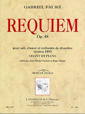 Illustration de Requiem op. 48 (version 1893 pour soli, chœur et orchestre de chambre) Chant et piano