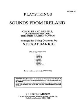 Illustration de PLAYSTRINGS : musique pour orchestre de jeunes instrumentistes à cordes Facile 12 : BARRIE Sounds from Ireland - Parties séparées