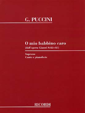 Illustration de O mio bambino caro (Gianni Schicci) soprano et piano