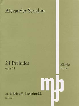 Illustration de 24 Préludes op. 11