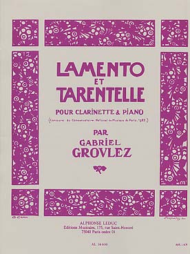 Illustration grovlez lamento et tarentelle