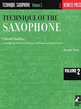 Illustration de Technic of saxophone - Vol. 2 : étude des accords