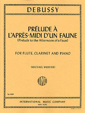 Illustration de Prélude après-midi d'un faune pour flûte clarinette et piano