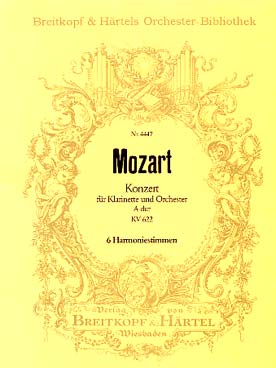 Illustration de Concerto pour clarinette en la M K 622 Harmonie
