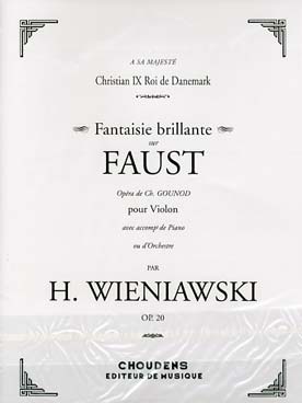 Illustration wieniawski fantaisie brillante sur faust