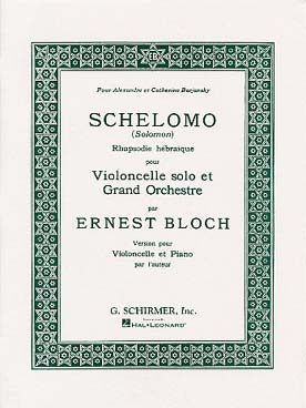 Illustration bloch schelomo, rhapsodie hebraique