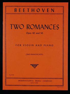 Illustration de Romances op. 40 en sol M, op. 50 en fa M