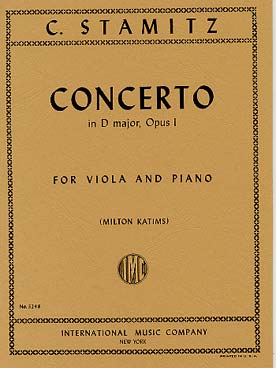 Illustration de Concerto op. 1 en ré M (tr. Katims)