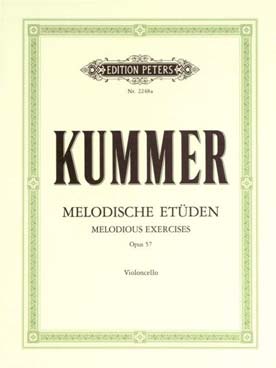 Illustration kummer melodische etuden (10) op. 57