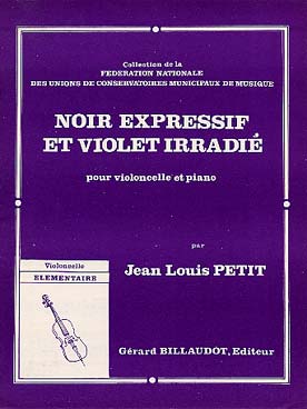 Illustration de Noir expressif et violet irradié