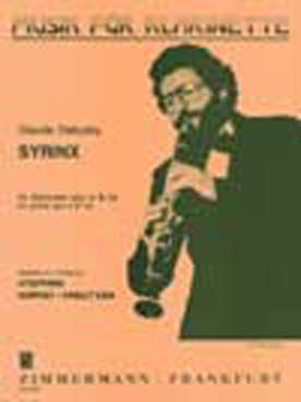 Illustration de Syrinx pour clarinette en si ou en la