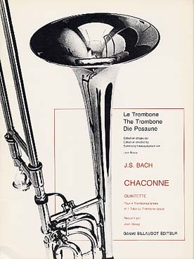 Illustration de Chaconne pour 4 trombones ténor et tuba ou trombone basse (tr. Douay, C + P)