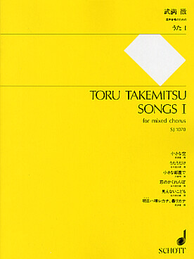 Illustration takemitsu songs vol. 1 (satb)