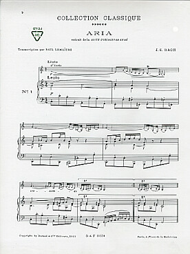 Illustration bach js aria de la suite en re bwv 1068