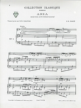 Illustration de Aria de la suite en ré BWV 1068