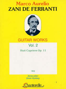 Illustration de Œuvres complètes pour guitare - Vol. 2 : 8 Caprices op. 11