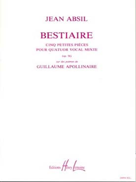 Illustration de Bestiaire 5 pièces pour quatuor vocal mixte