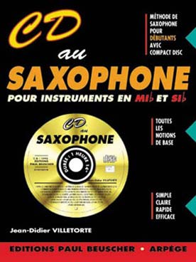 Illustration de CD au saxophone : méthode pour débutants avec CD