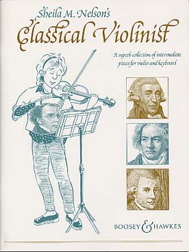 Illustration nelson classical violinist