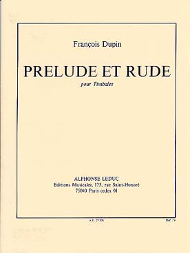 Illustration de Prélude et rude pour timbales