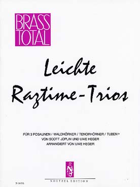 Illustration de Ragtimes faciles en trio, tr. Heger (C + P)