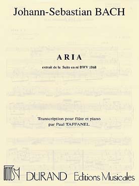 Illustration de Aria de la suite en ré BWV 1068  (tr. Taffanel)