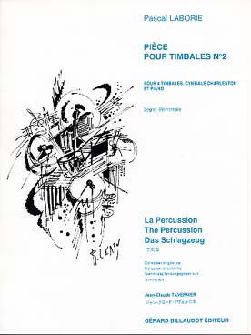 Illustration de Pièce pour timbales N° 2 (4 timbales, cymbale charleston et piano)
