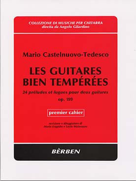 Illustration de Les Guitares bien tempérées, 24 préludes et fugues (tr. Matarazzo et Fragnito) - Vol. 1 : 6 Préludes et fugues op. 199