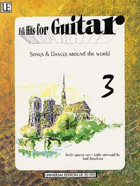 Illustration de Folk hits for guitar - Vol. 3