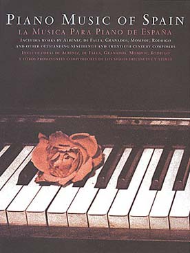 Illustration piano music of spain edition rose