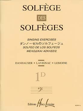 Illustration de SOLFEGE des solfèges - Vol. 1 D clé de fa s/a