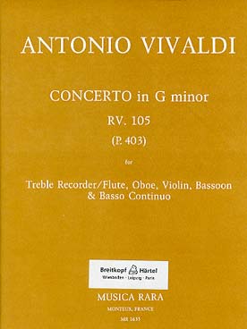 Illustration vivaldi concerto rv 105 en sol min