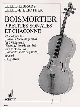 Illustration de 9 Petites Sonates et Chaconne op. 66 pour 2 violoncelles ou bassons
