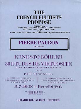 Illustration de 30 Études de virtuosité op. 75 dans les tons majeurs et mineurs édition Billaudot - Vol. 1