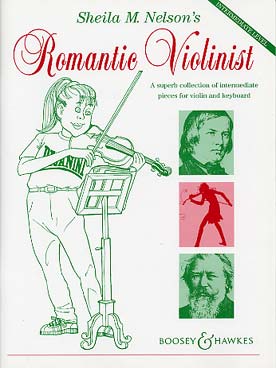 Illustration nelson romantic violinist