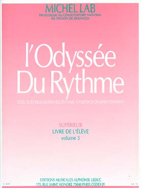 Illustration de L'Odyssée du rythme Vol. 5 : Supérieur - Livre de l'élève