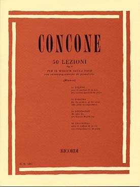 Illustration concone 50 lecons op. 9 (voix moyenne)