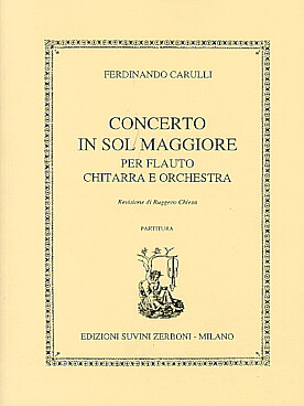 Illustration de Concerto en sol M pour flûte, guitare et orchestre (conducteur)
