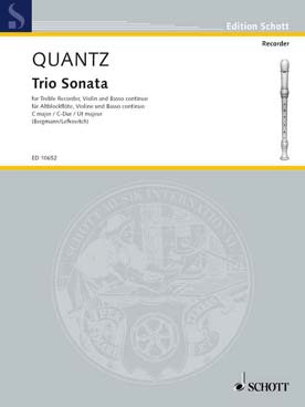 Illustration quantz trio sonate en do