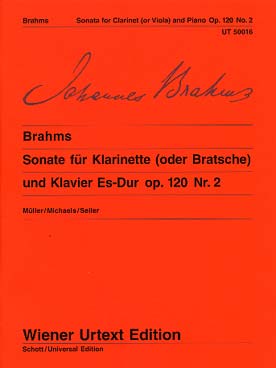 Illustration de Sonate op. 120 N° 2 en mi b M - éd. Wiener Urtext