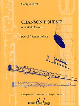 Illustration bizet chanson boheme (carmen) 2 fl/guit.