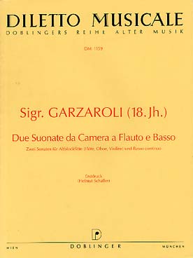 Illustration de 2 Sonates pour flûte à bec soprano et piano en ré m et sol m