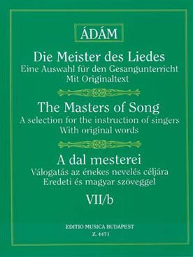 Illustration de Master of song, Selected songs - Vol. 7b : songs by Schubert