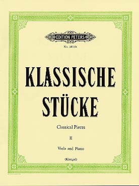 Illustration de KLASSISCHE STUCKE (Klengel) - Vol. 2 : 8 pièces de Bach, Haendel, Mozart, Tartini, Leclair, Galeotti et Vivaldi