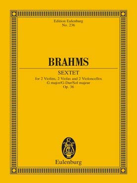 Illustration de Sextuor à cordes op. 36 en sol M (2 violons, 2 altos et 2 violoncelles)