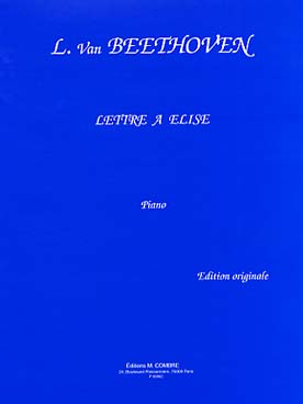 Illustration de Lettre à Elise WoO 59 - éd. Combre