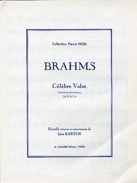 Illustration brahms celebre valse "germania" op 39/15